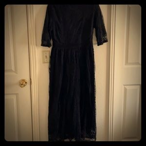 Hidden Alley Black Lace Dress